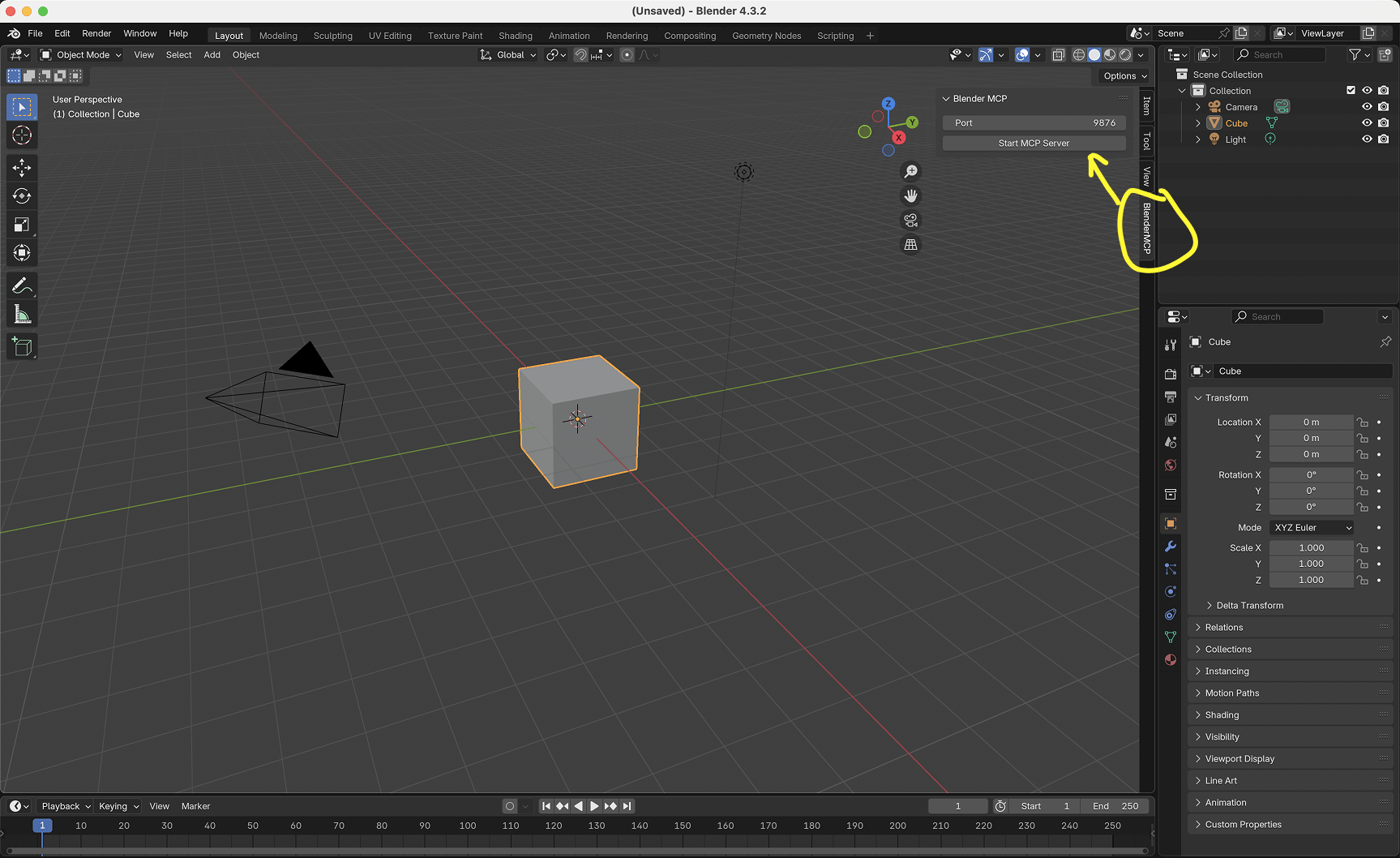 图文教程：五步把 Blender 接到 AI 上，让 Claude 一句话帮你建 3D 场景
